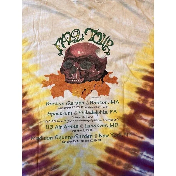Vintage 1994 Grateful Dead Fall Tour Band T-Shirt Tie Dye Large Single Stitch - Picture 10 of 10